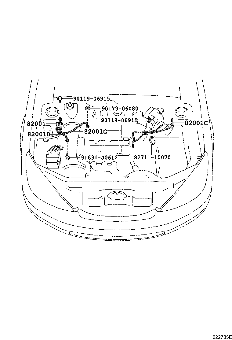 Exploded illustration 822735E