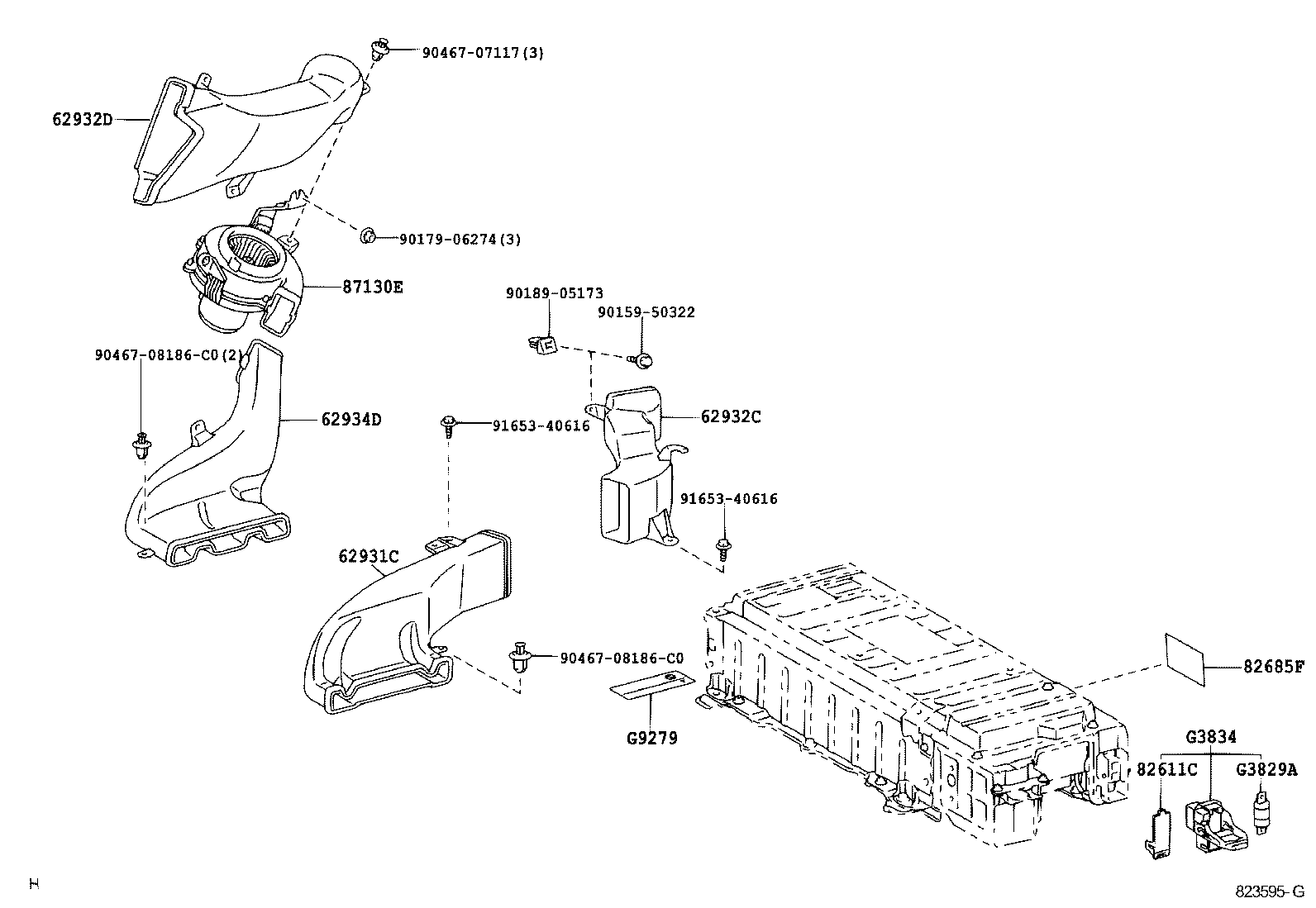 Exploded illustration 823595G