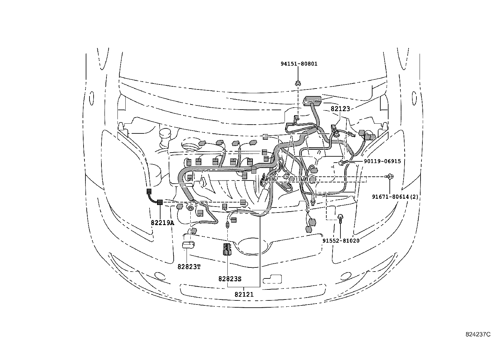 Exploded illustration 824237C