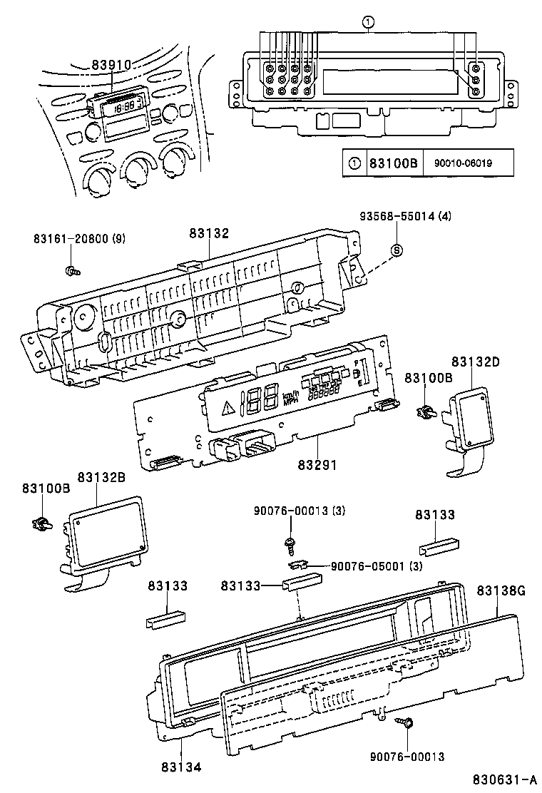 Exploded illustration 830631A