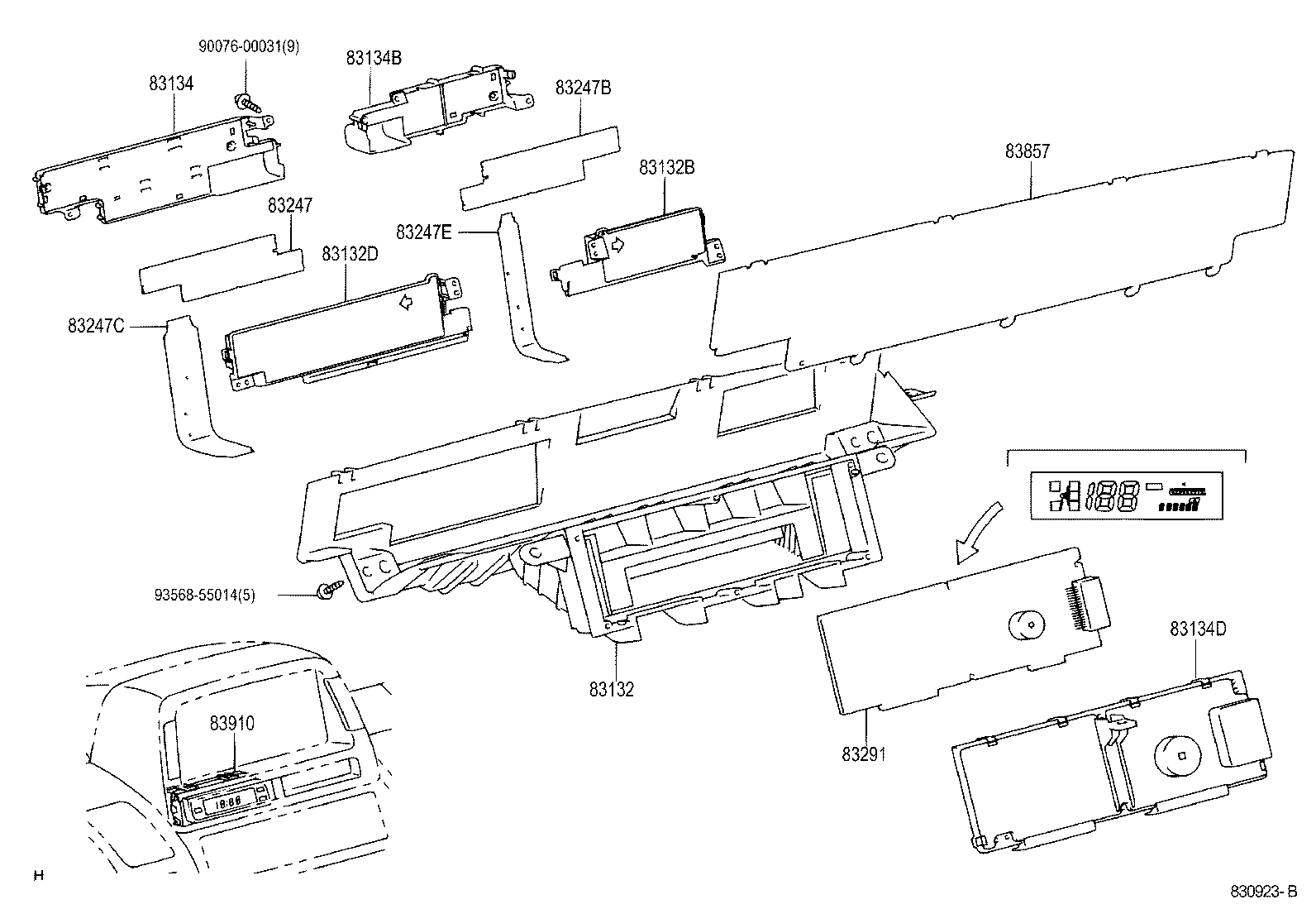 Exploded illustration 830923B