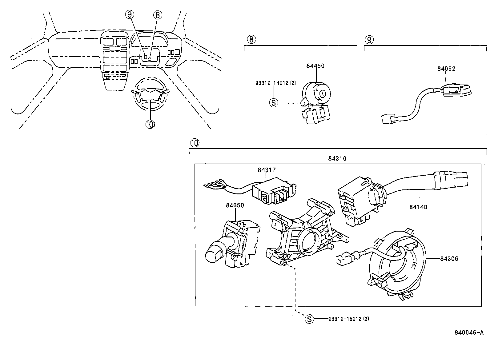 Exploded illustration 840046A