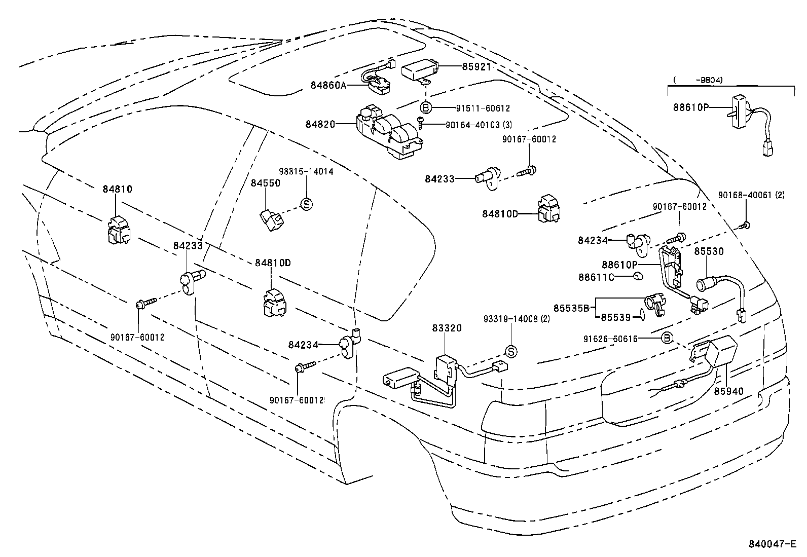 Exploded illustration 840047E