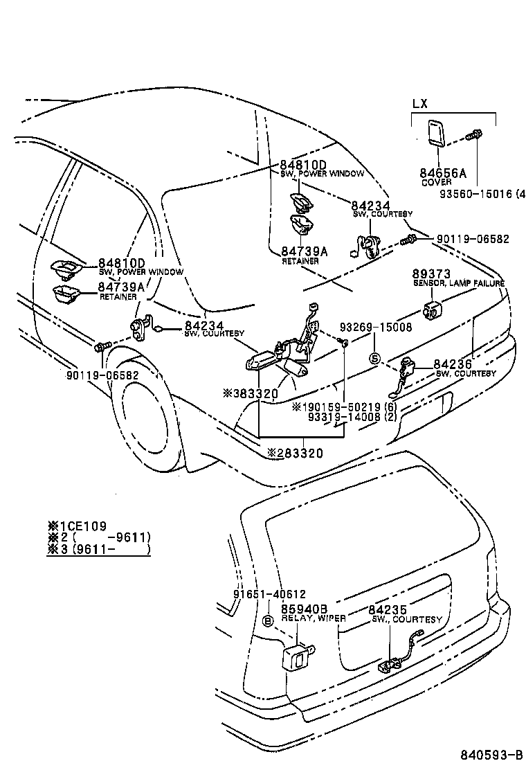 Exploded illustration 840593B