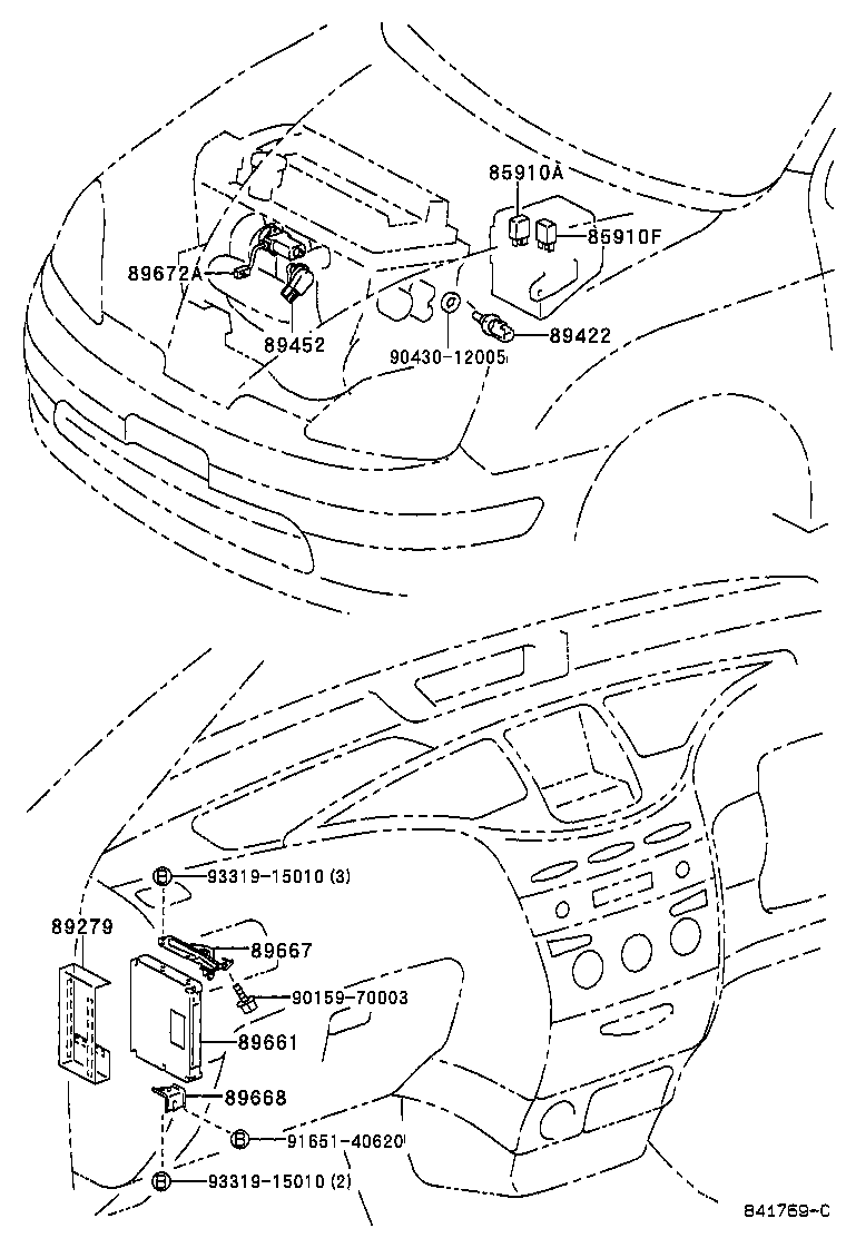 Exploded illustration 841769C