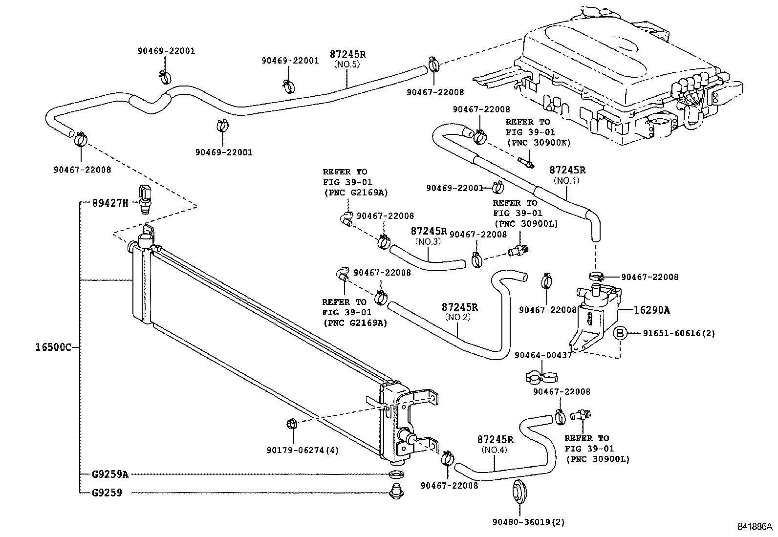 Exploded illustration 841886A