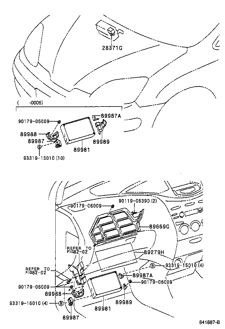 Exploded illustration 841887B