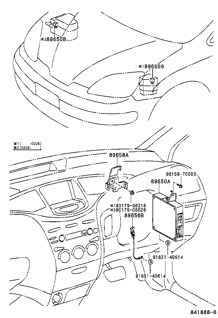 Exploded illustration 841888B