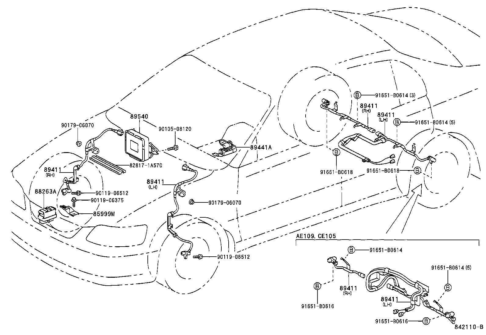 Exploded illustration 842110B