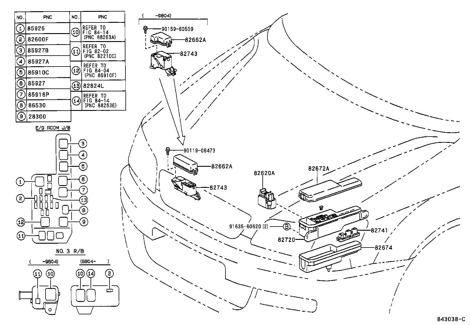 Exploded illustration 843038C