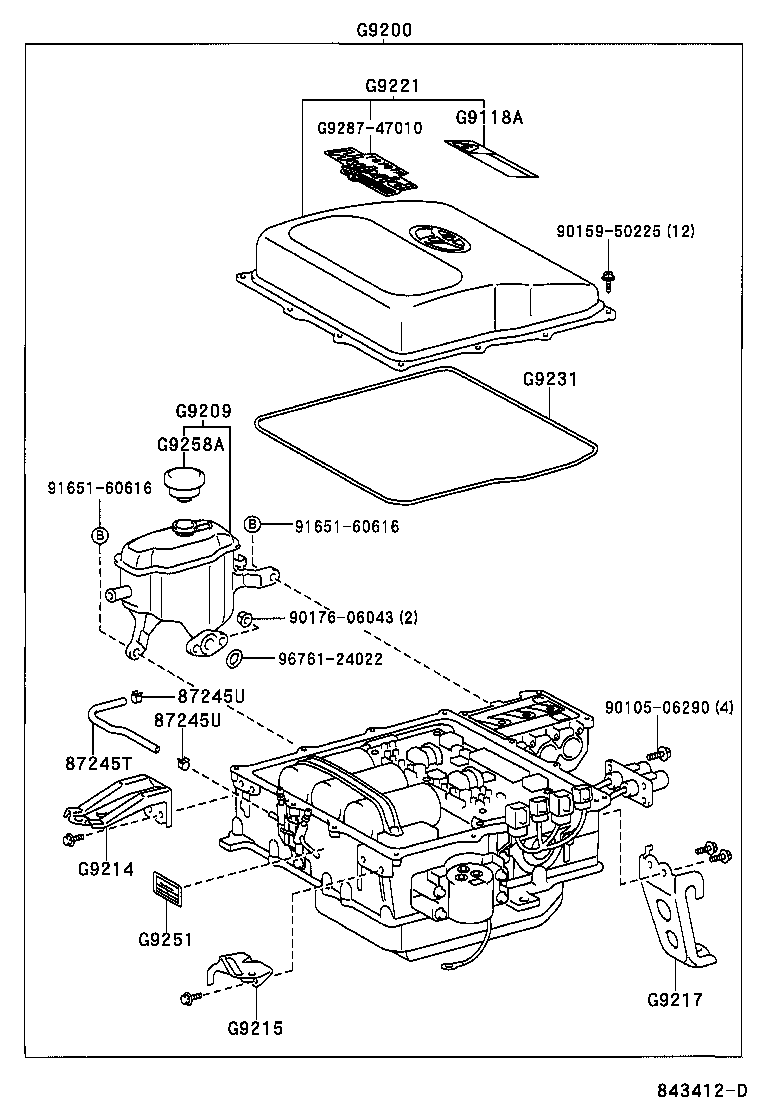 Exploded illustration 843412D