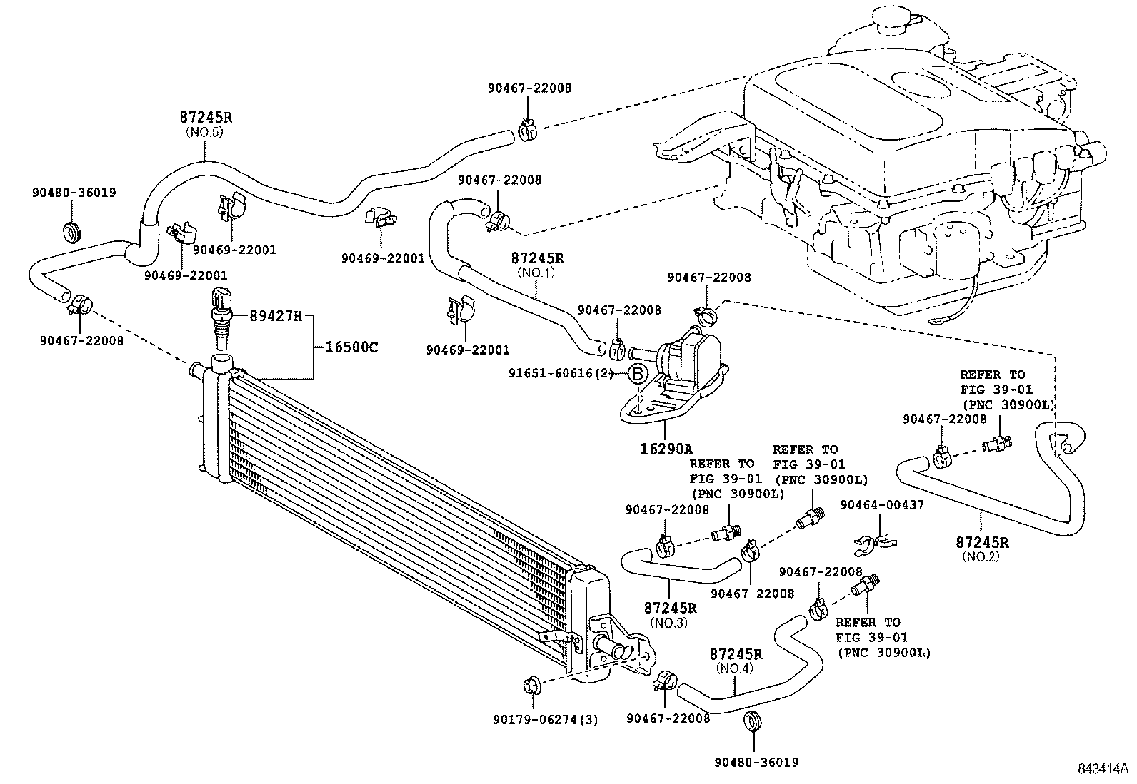 Exploded illustration 843414A