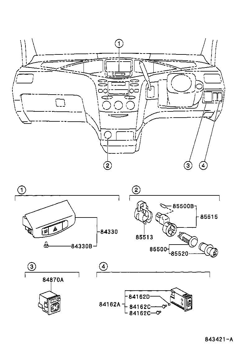 Exploded illustration 843421A