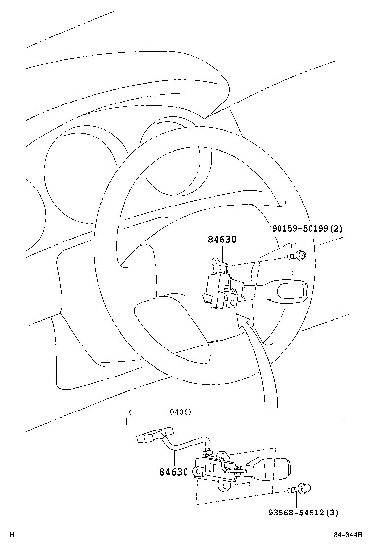 Exploded illustration 844344B