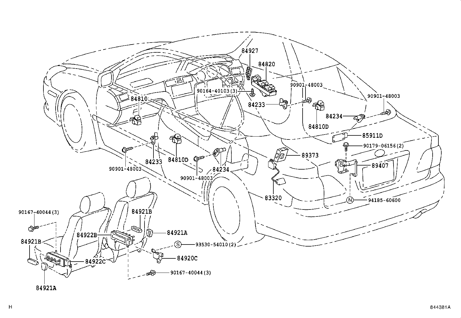 Exploded illustration 844381A