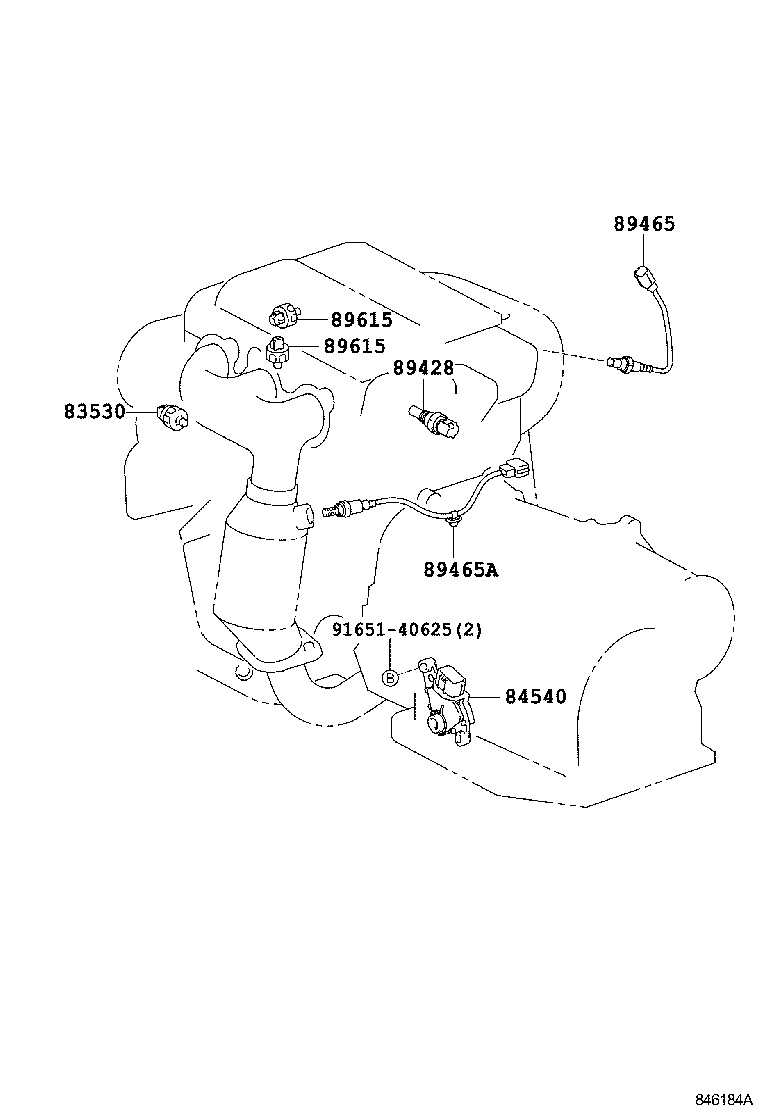 Exploded illustration 846184A