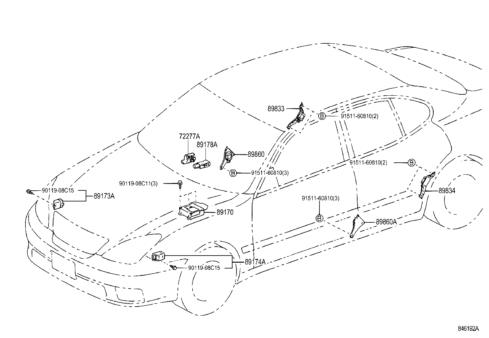 Exploded illustration 846192A