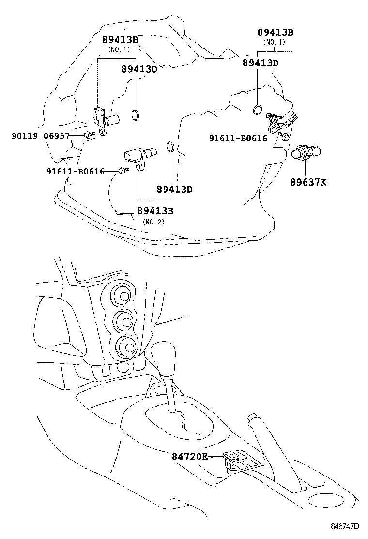 Exploded illustration 846747D