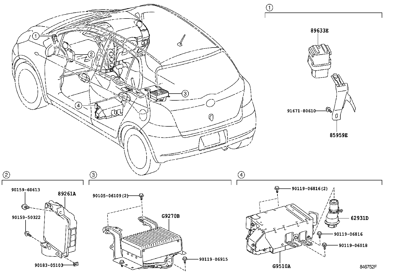 Exploded illustration 846752F