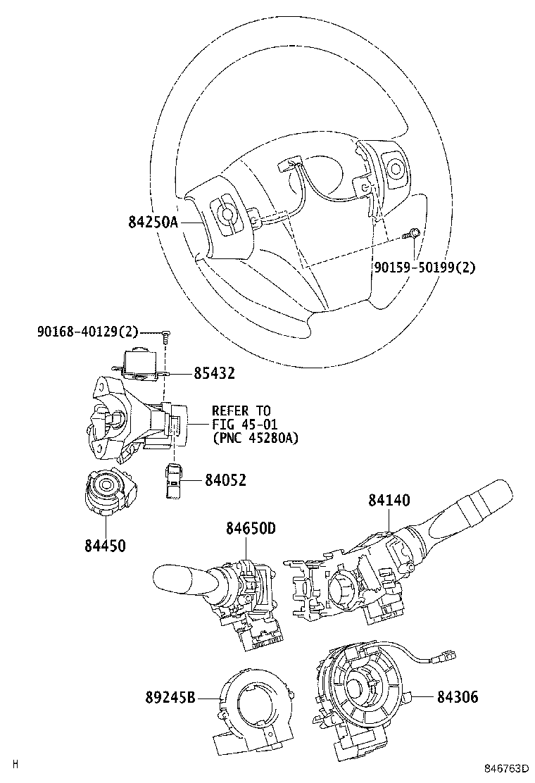 Exploded illustration 846763D