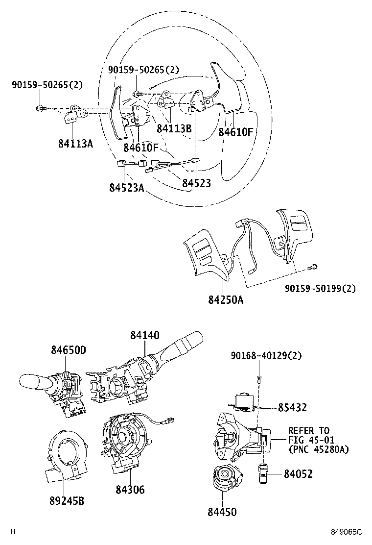 Exploded illustration 849065C