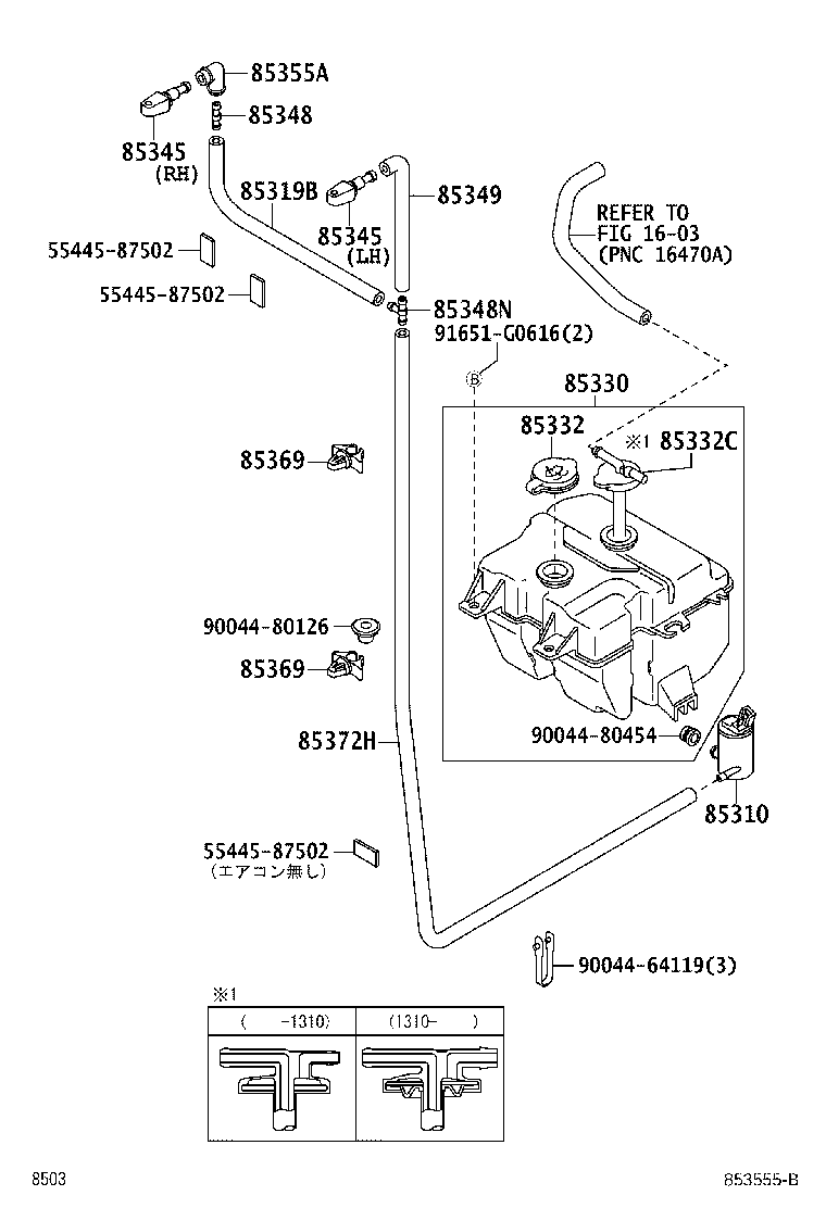 Exploded illustration 853555B