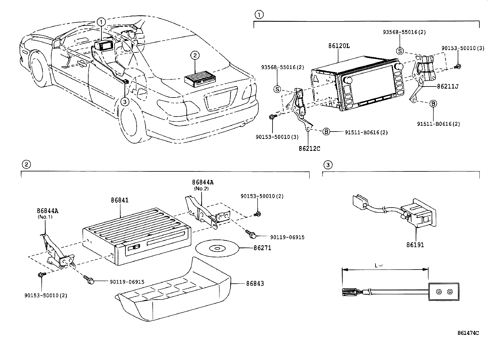 Exploded illustration 861474C