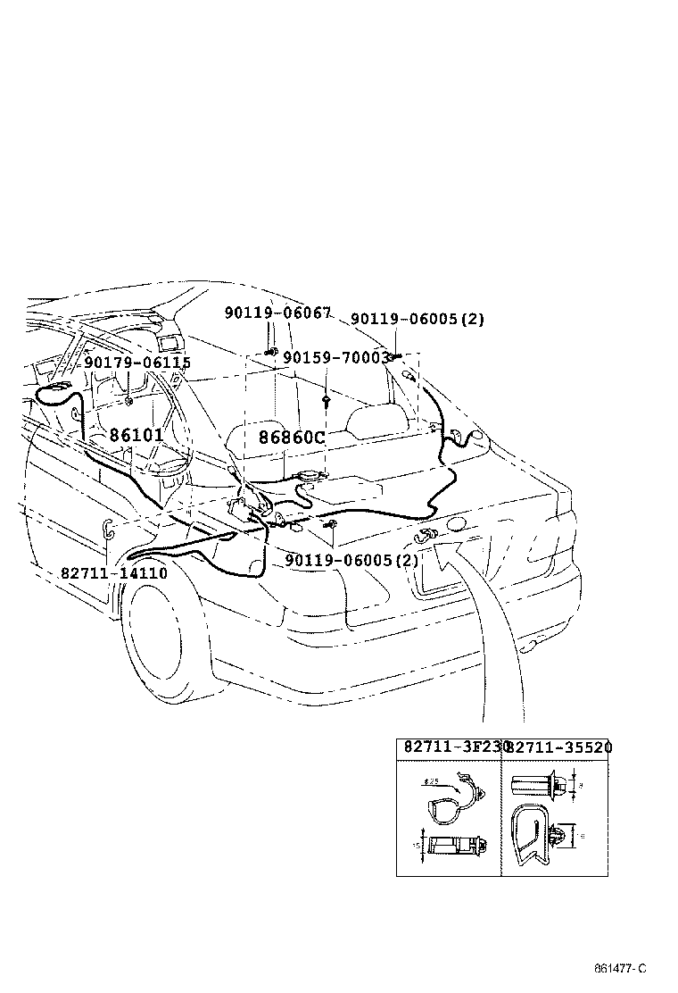 Exploded illustration 861477C