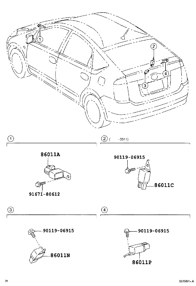Exploded illustration 861991A