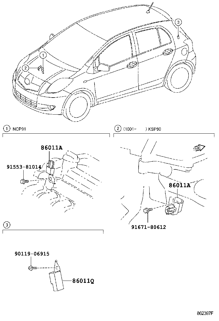 Exploded illustration 862397F