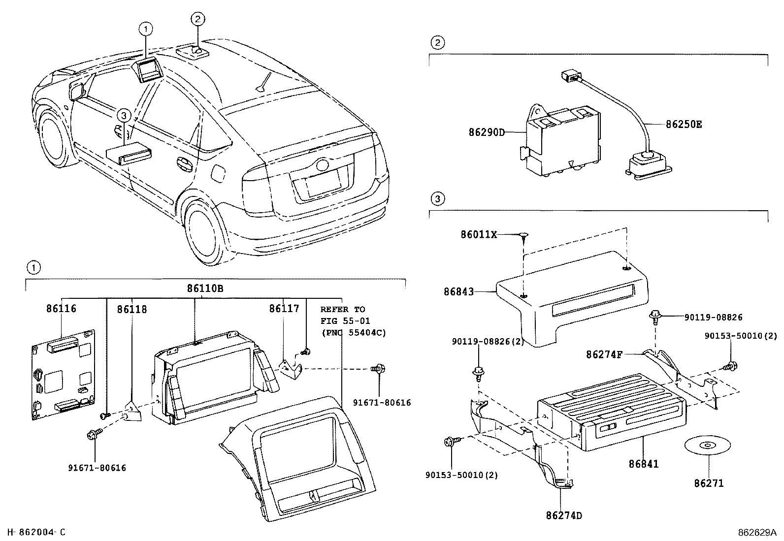 Exploded illustration 862629A