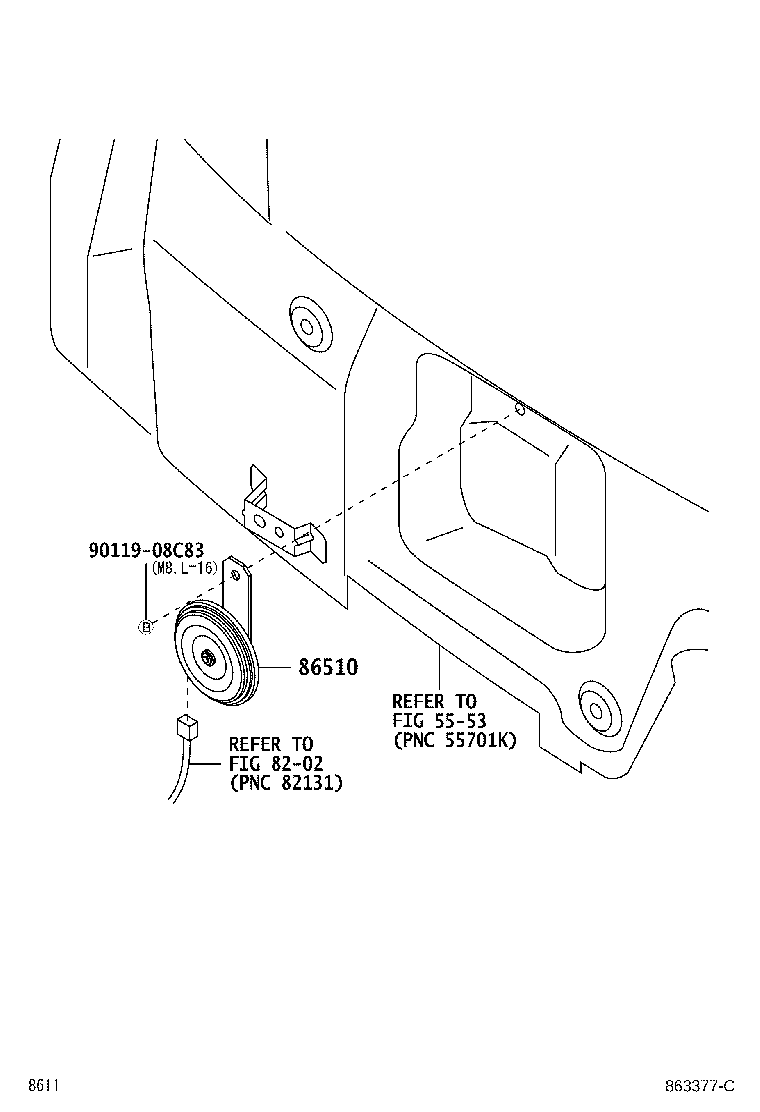 Exploded illustration 863377C