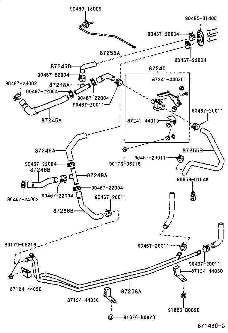 Exploded illustration 871439C