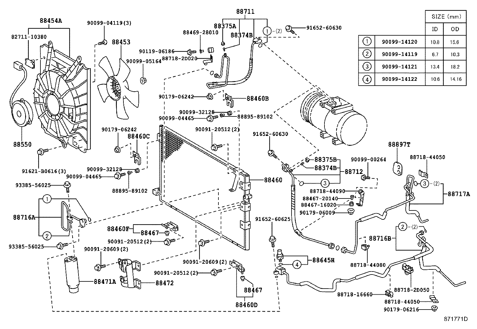 Exploded illustration 871771D