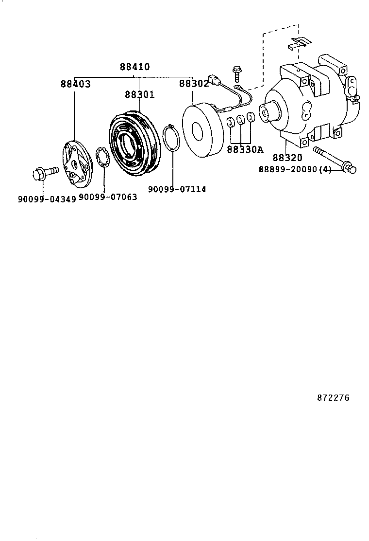 Exploded illustration 872276A