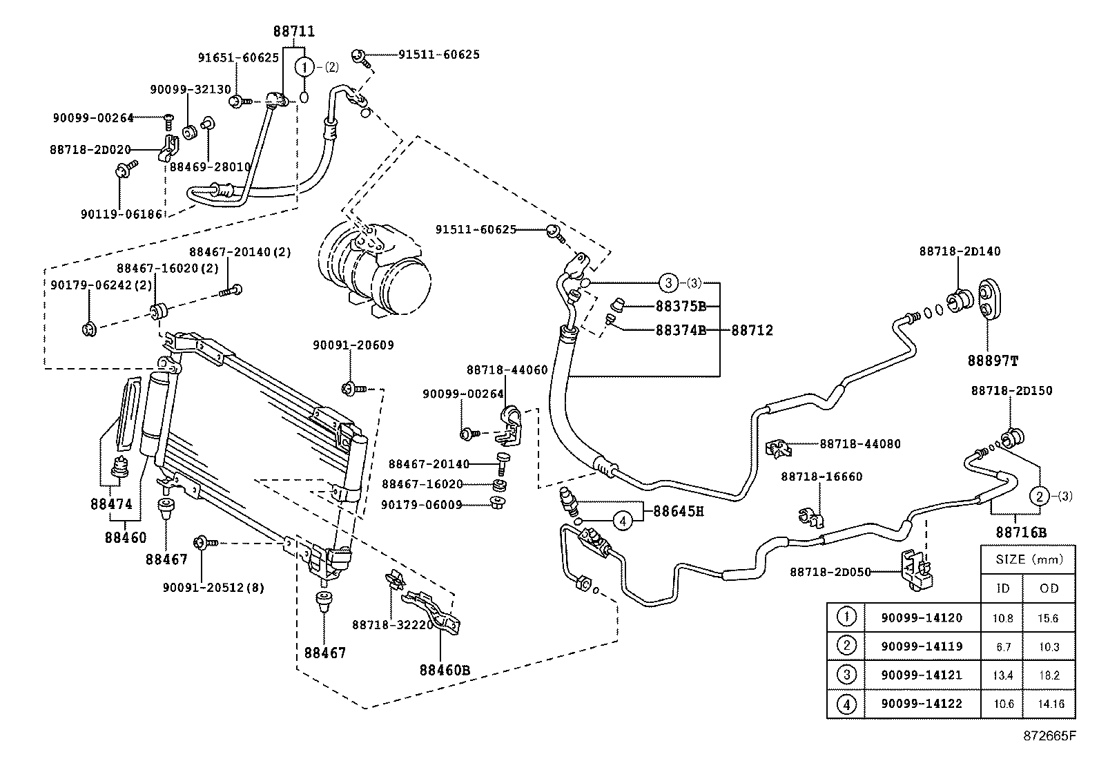 Exploded illustration 872665F