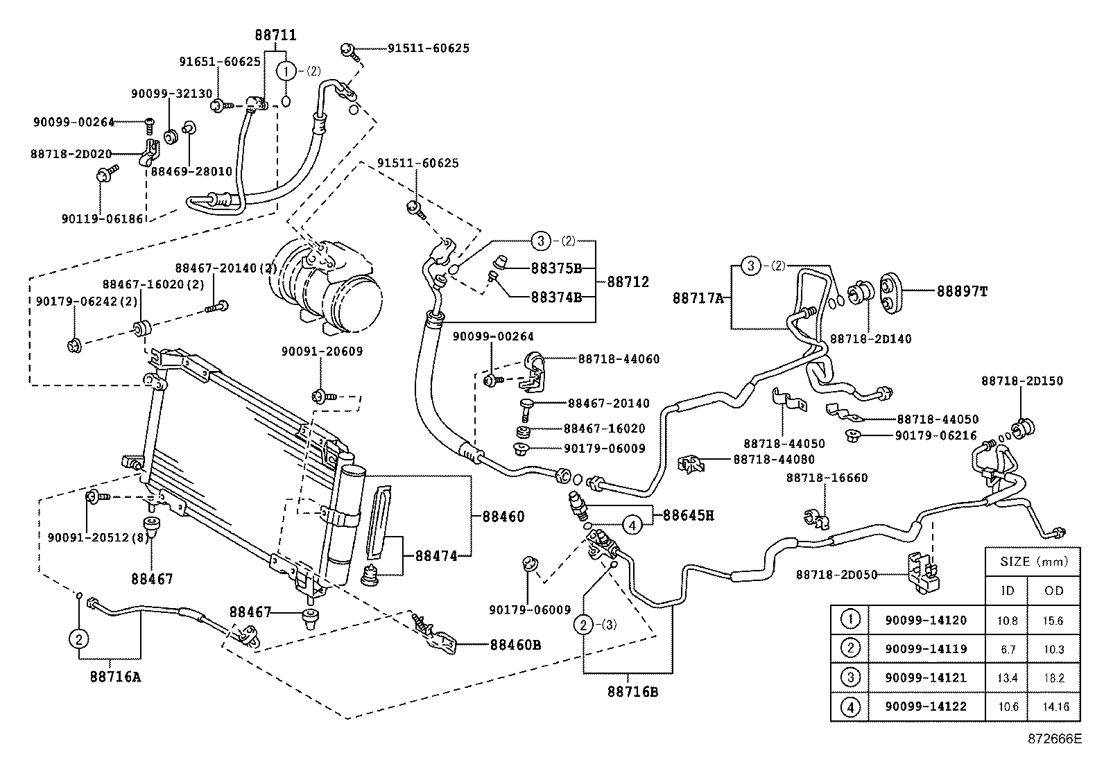 Exploded illustration 872666E