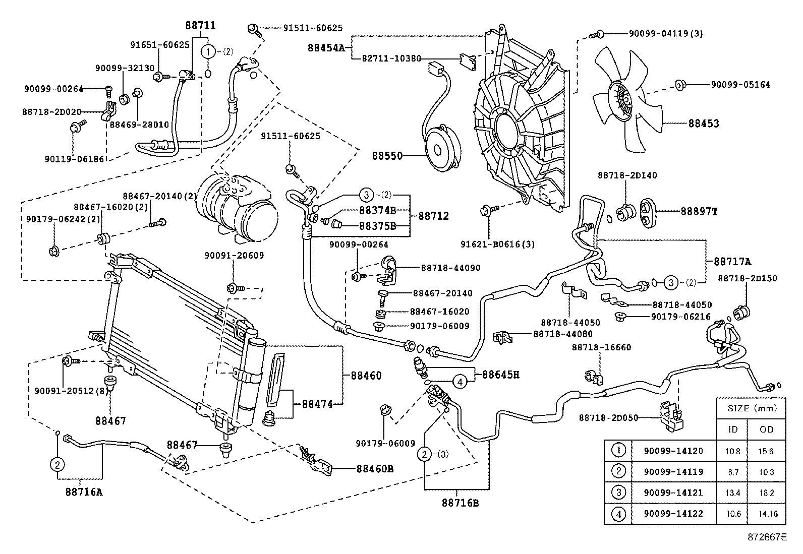 Exploded illustration 872667E