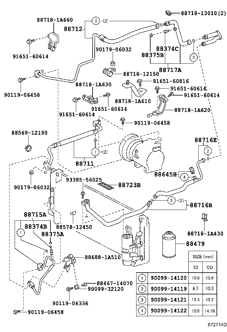 Exploded illustration 872714D