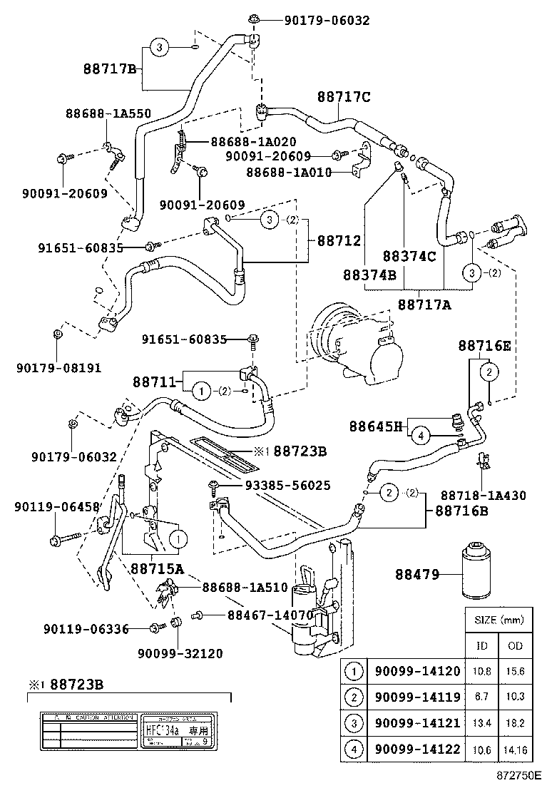 Exploded illustration 872750E