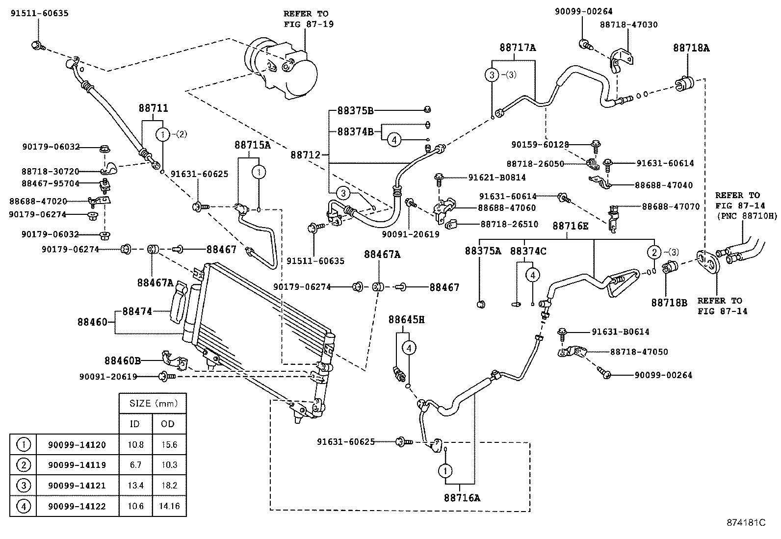 Exploded illustration 874181C