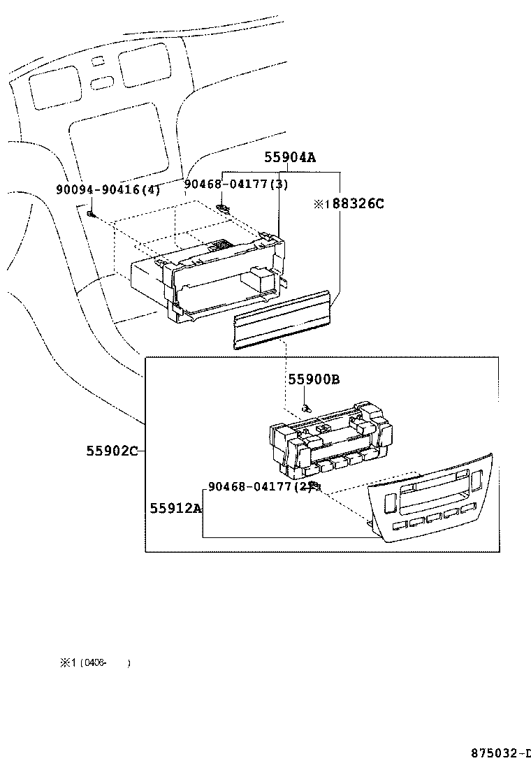 Exploded illustration 875032D