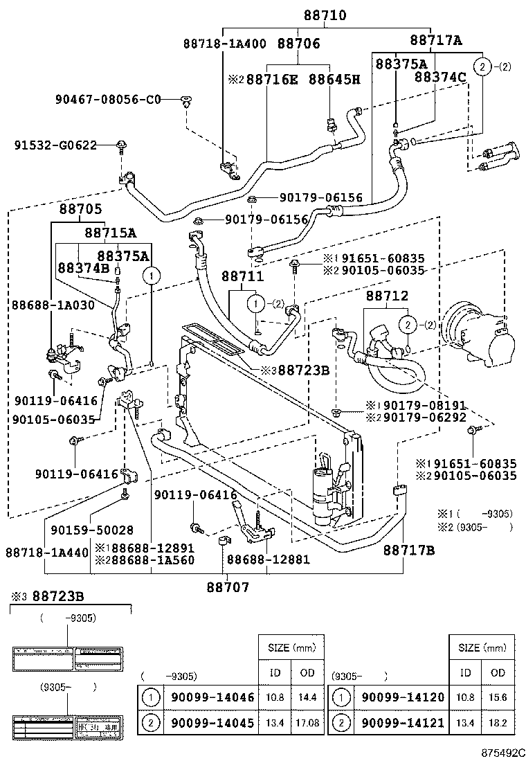 Exploded illustration 875492C
