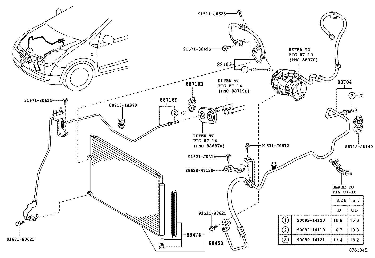 Exploded illustration 876384E