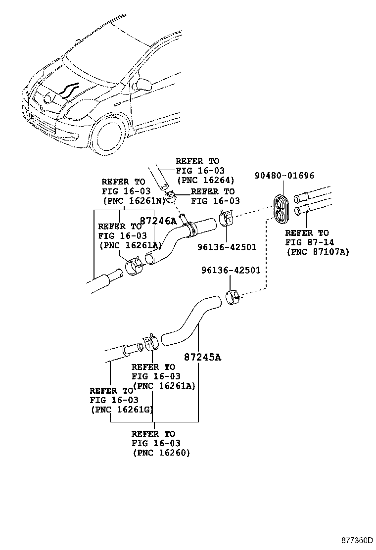 Exploded illustration 877350D