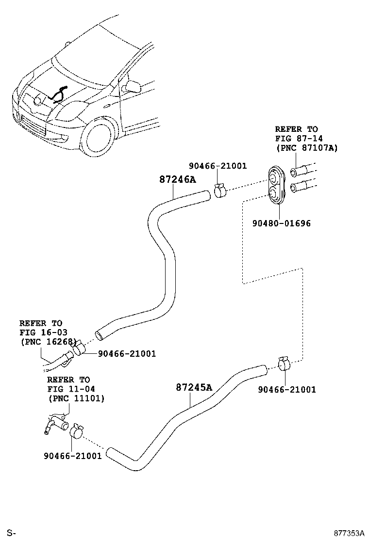 Exploded illustration 877353A