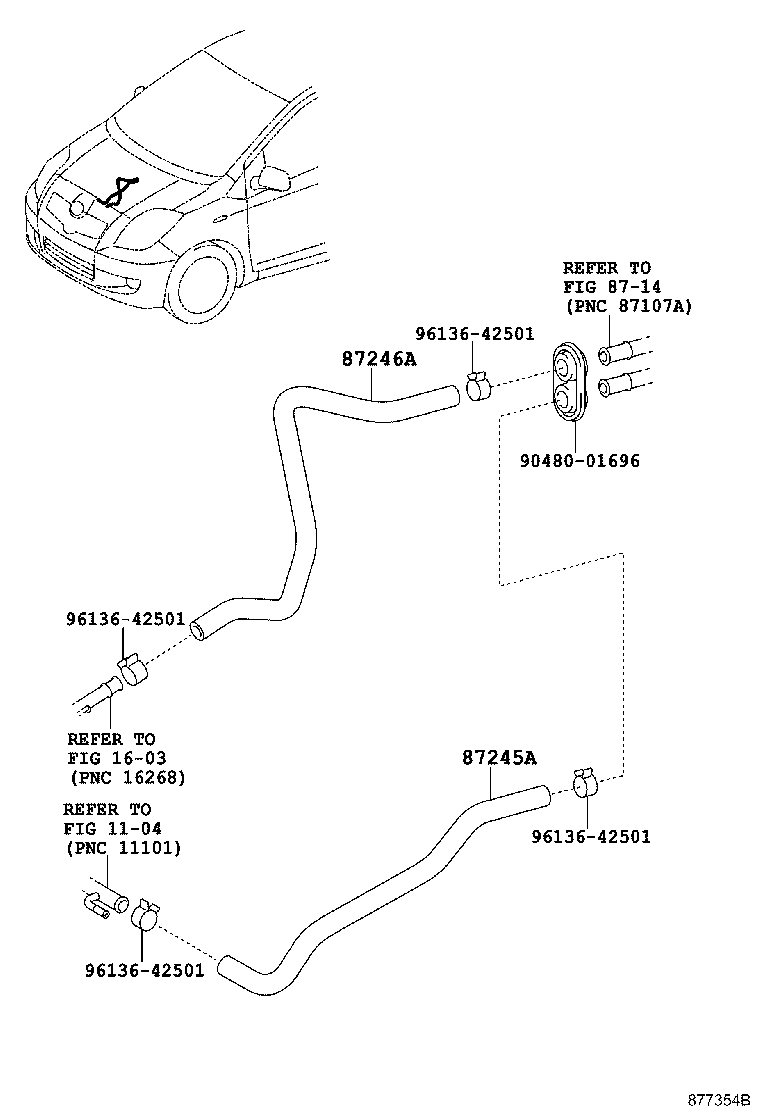 Exploded illustration 877354B