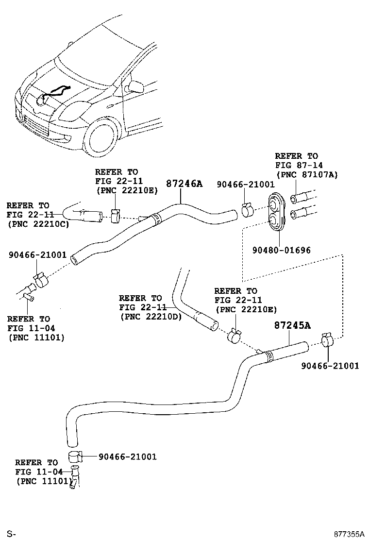 Exploded illustration 877355A