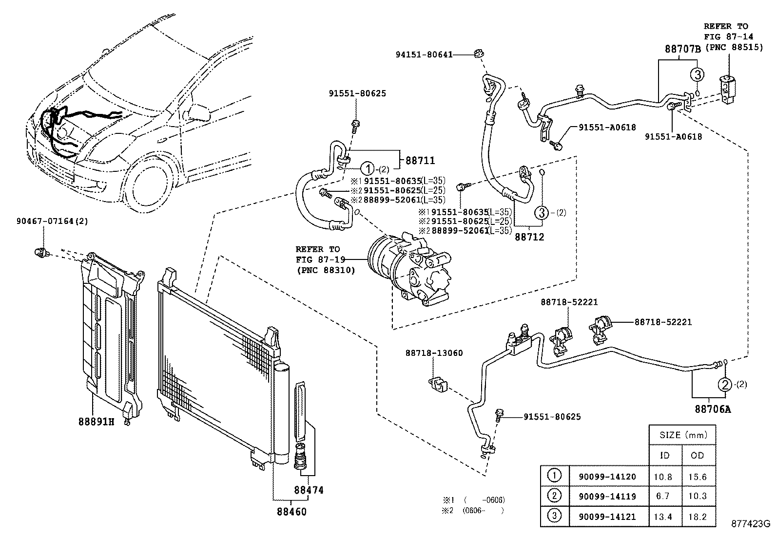 Exploded illustration 877423G