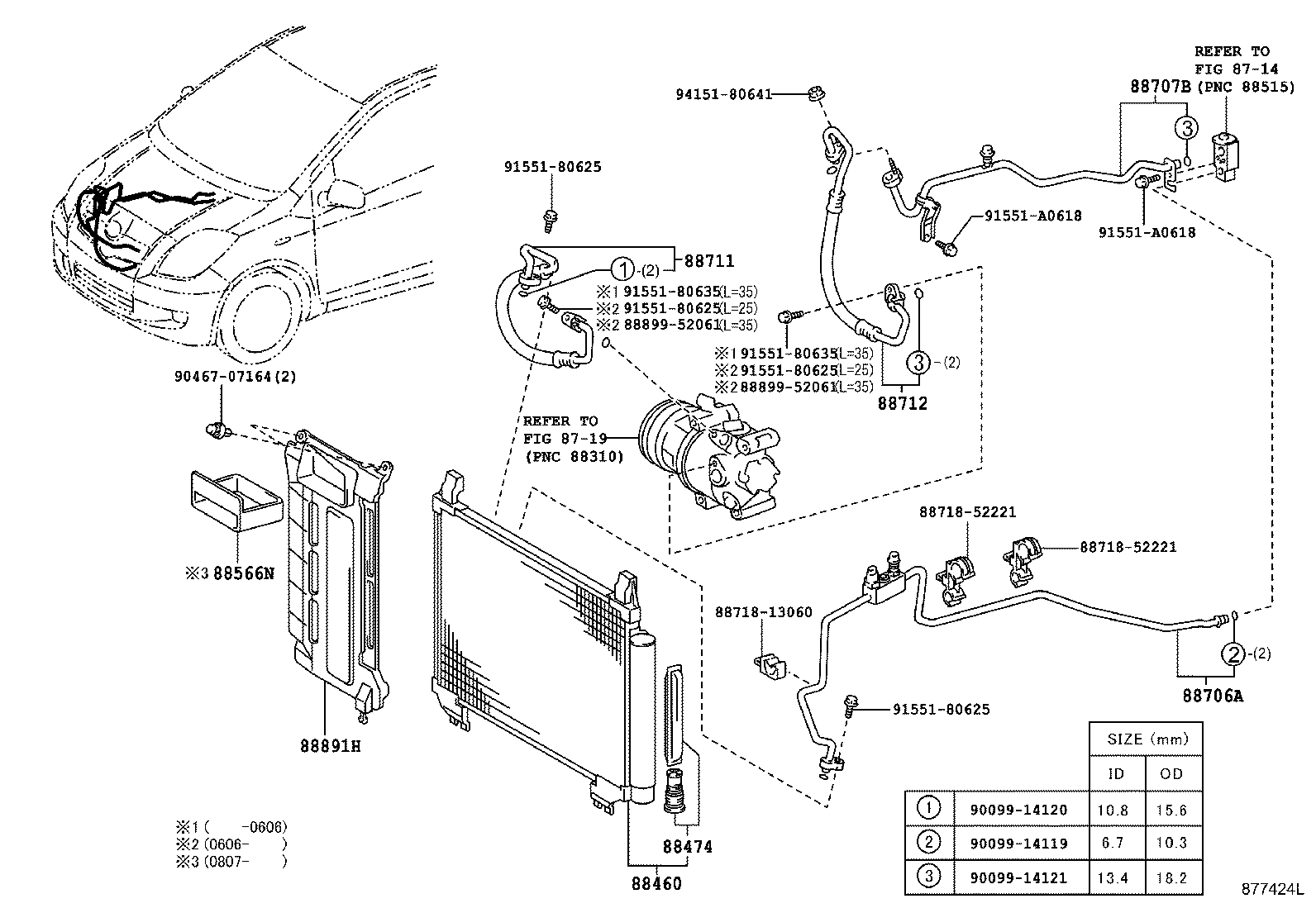 Exploded illustration 877424L